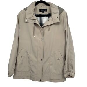 FS Limited XL Beige Hooded Utility Jacket Lightweight Neutral Coastal